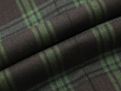 [Used] [Unused] Sartoria Seminara Wool Check 3B Jacket Black Brown x Green [Size not specified (S size)] [BRW] [A/W] [Condition rank S] [Men&