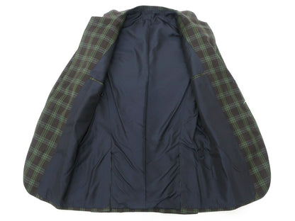 [Used] [Unused] Sartoria Seminara Wool Check 3B Jacket Black Brown x Green [Size not specified (S size)] [BRW] [A/W] [Condition rank S] [Men&