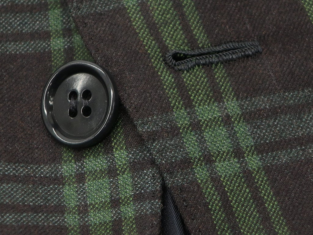 [Used] [Unused] Sartoria Seminara Wool Check 3B Jacket Black Brown x Green [Size not specified (S size)] [BRW] [A/W] [Condition rank S] [Men&