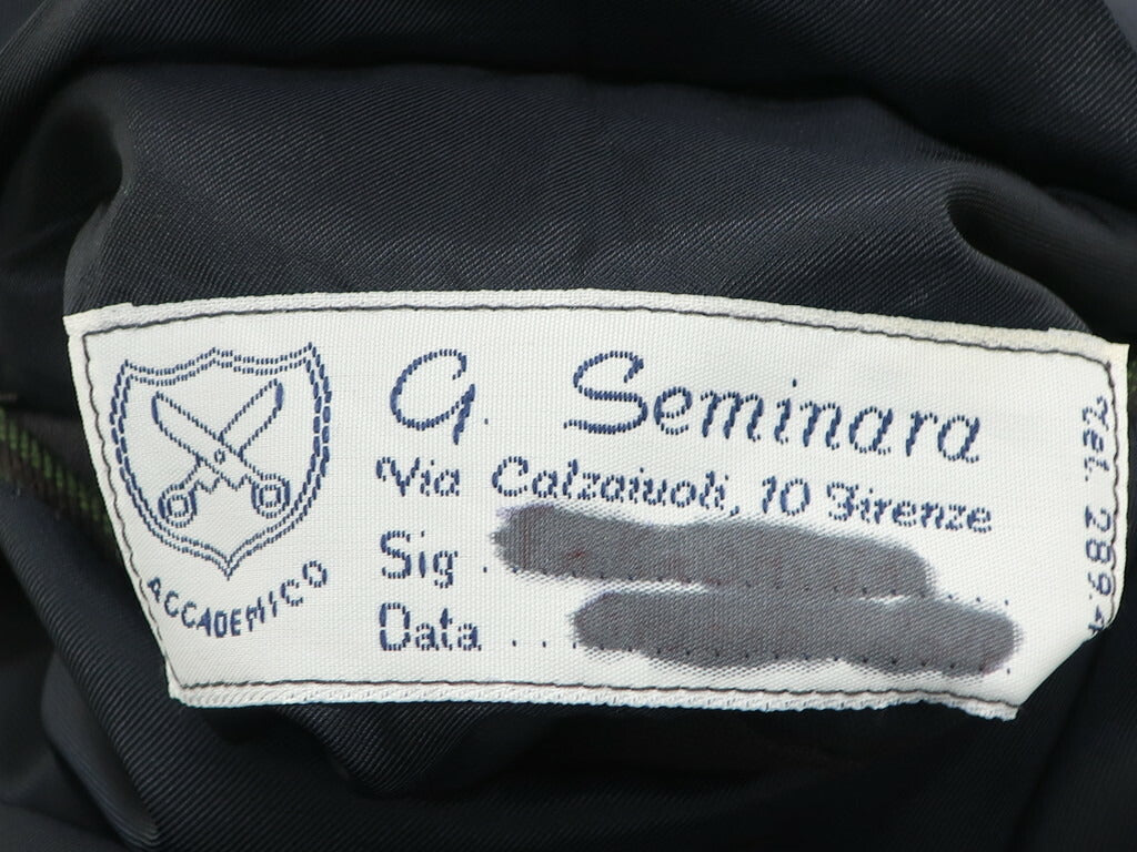 【中古】【未使用】サルトリア セミナーラ Sartoria Seminara ウール チェック 3B ジャケット ブラックブラウン×グリーン【サイズ表記なし（S位）】【BRW】【A/W】【状態ランクS】【メンズ】【10102-955438】