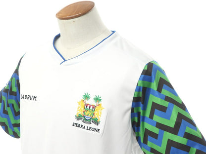 [New] LABRUM LONDON Sierra Leone National Team Uniform T-Shirt White x Blue x Green [Size M] [WHT] [S/S] [Condition Rank N] [Men&