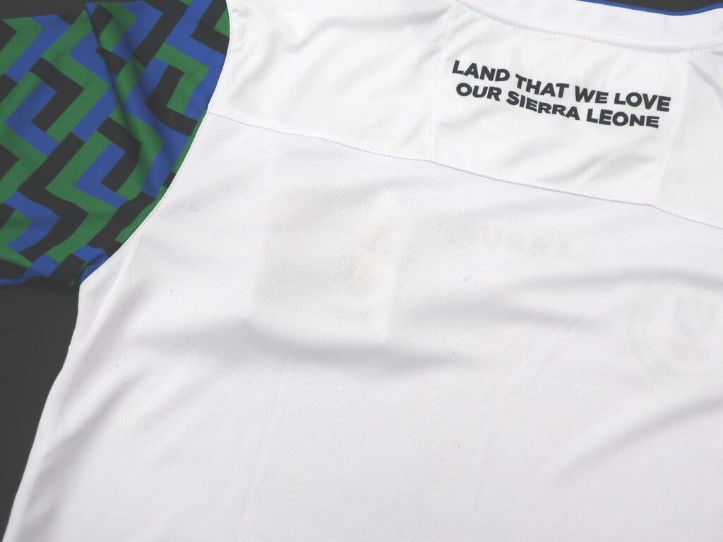 [New Outlet] LABRUM LONDON Sierra Leone National Team Uniform T-Shirt White x Blue x Green [Size M] [WHT] [S/S] [Condition Rank N-] [Men&