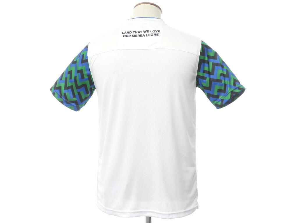 [New Outlet] LABRUM LONDON Sierra Leone National Team Uniform T-Shirt White x Blue x Green [Size M] [WHT] [S/S] [Condition Rank N-] [Men&