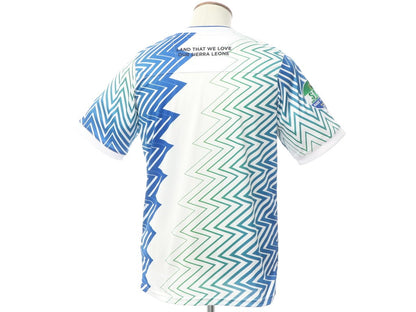 [New] LABRUM LONDON Sierra Leone National Team Uniform T-Shirt White x Blue x Green [Size M] [WHT] [S/S] [Condition Rank N] [Men&