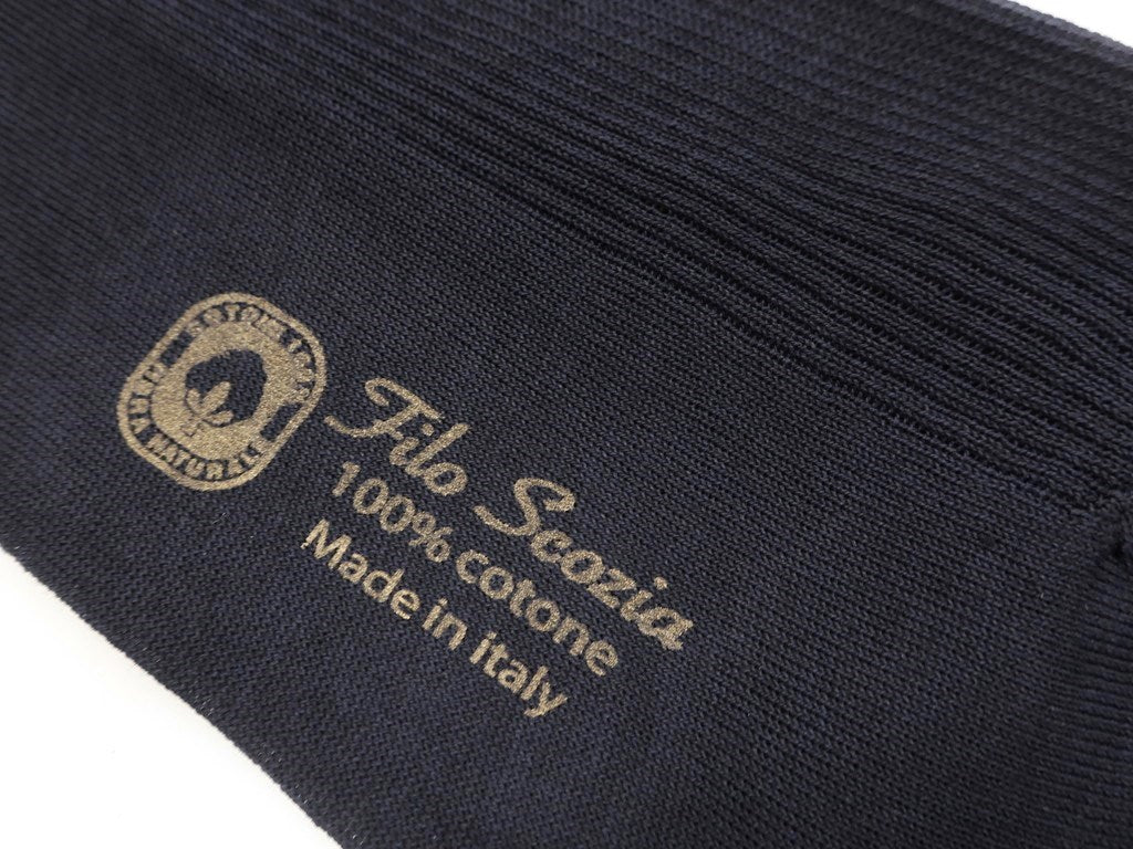 【新品】タイユアタイ TIE YOUR TIE Filo Scozia コットン ビジネスソックス ダークネイビー【サイズ10 1/2】【NVY】【S/S/A/W】【状態ランクN】【メンズ】【19906-955477】