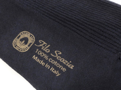 [New] TIE YOUR TIE Filo Scozia Cotton Business Socks Dark Navy [Size 10 1/2] [NVY] [S/S/A/W] [Condition Rank N] [Men&