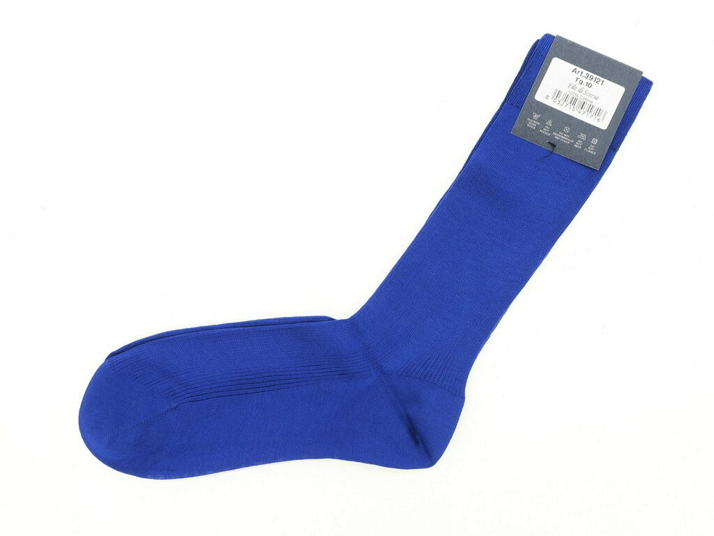 [New] TIE YOUR TIE Filo Scozia Cotton Color Socks Blue [Size 10] [BLU] [S/S/A/W] [Condition Rank N] [Men&