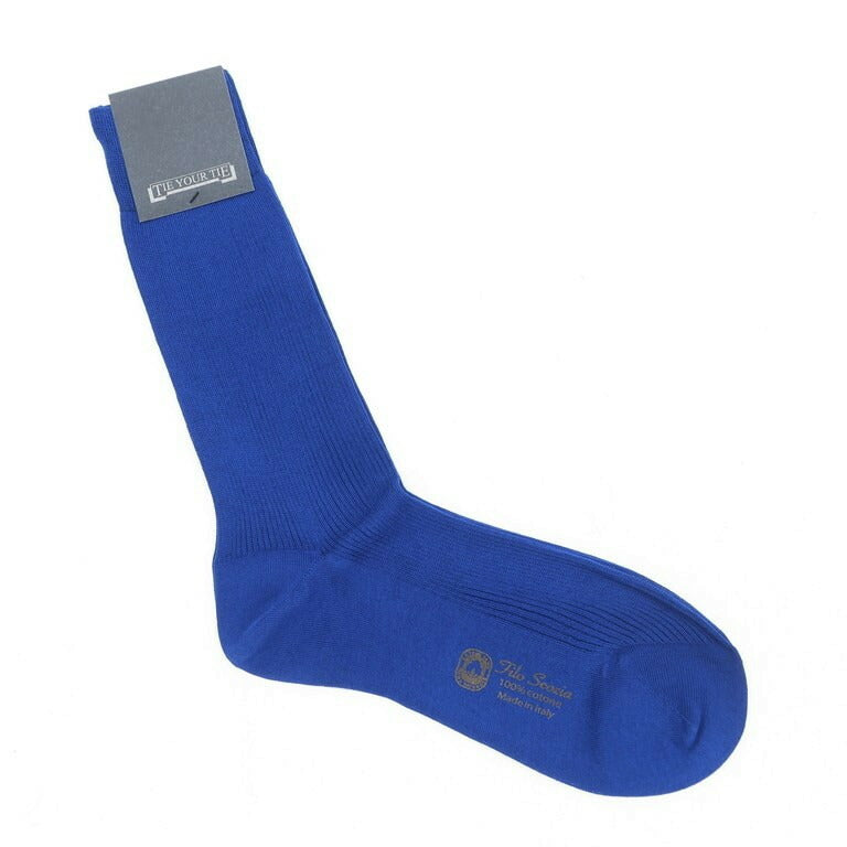 [New] TIE YOUR TIE Filo Scozia Cotton Color Socks Blue [Size 10 1/2] [BLU] [S/S/A/W] [Condition Rank N] [Men&