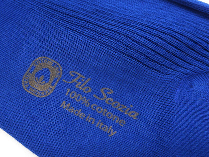 [New] TIE YOUR TIE Filo Scozia Cotton Color Socks Blue [Size 10 1/2] [BLU] [S/S/A/W] [Condition Rank N] [Men&