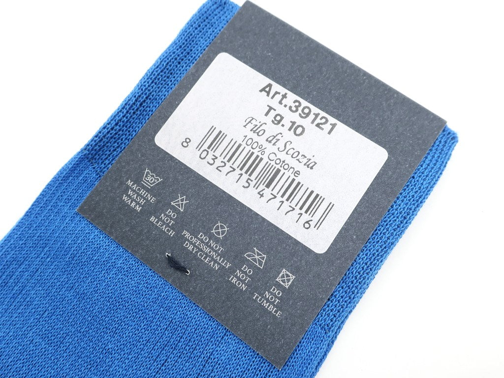 [New] TIE YOUR TIE Filo Scozia Cotton Color Socks Light Blue [Size 10] [BLU] [S/S/A/W] [Condition Rank N] [Men&