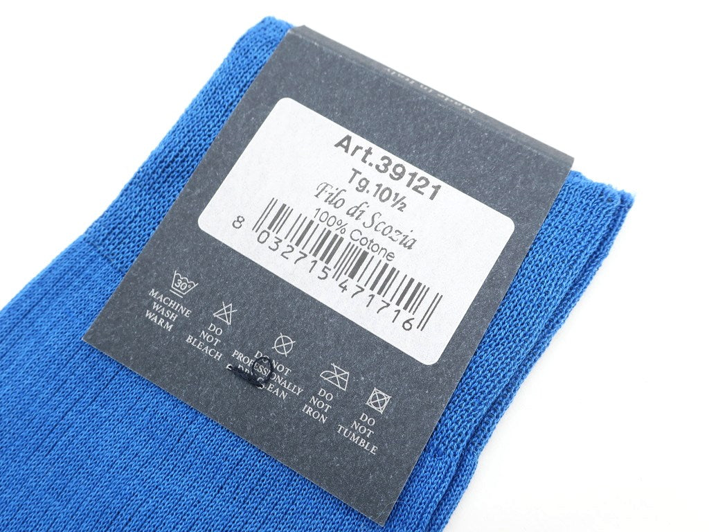 [New] TIE YOUR TIE Filo Scozia Cotton Color Socks Light Blue [Size 10 1/2] [BLU] [S/S/A/W] [Condition Rank N] [Men&