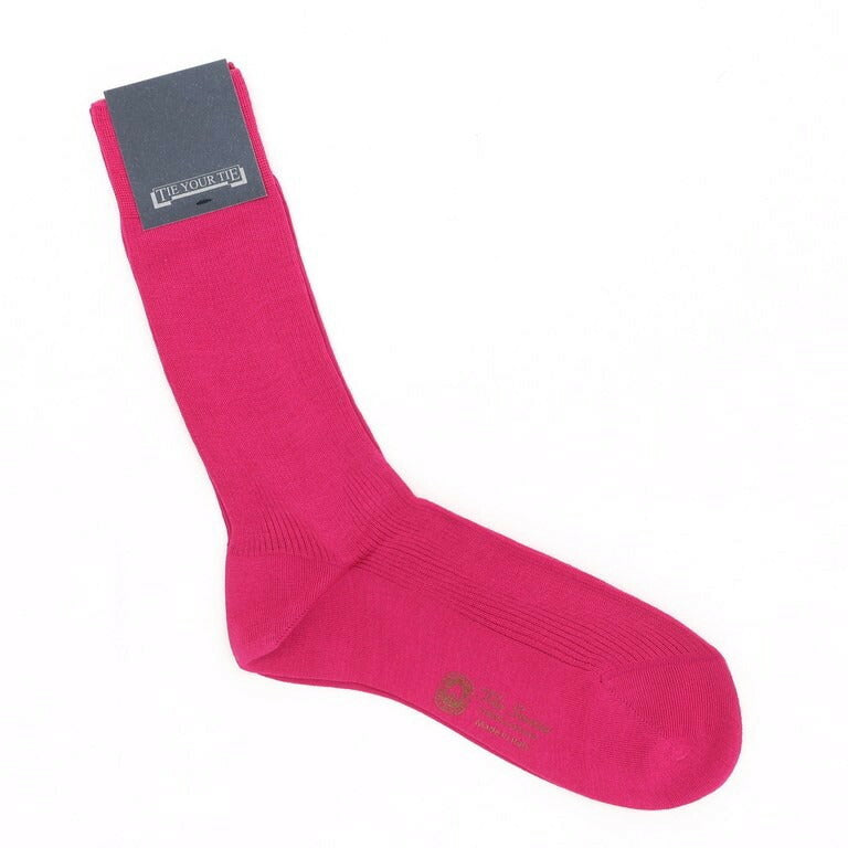 [New] TIE YOUR TIE Filo Scozia Cotton Color Socks Pink [Size 10] [PNK] [S/S/A/W] [Condition Rank N] [Men&