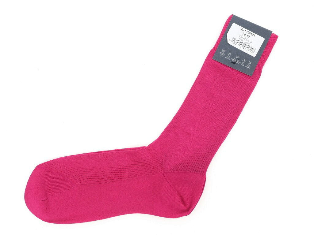 [New] TIE YOUR TIE Filo Scozia Cotton Color Socks Pink [Size 10] [PNK] [S/S/A/W] [Condition Rank N] [Men&