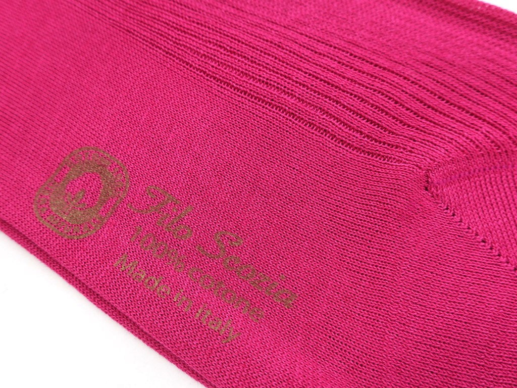 [New] TIE YOUR TIE Filo Scozia Cotton Color Socks Pink [Size 10] [PNK] [S/S/A/W] [Condition Rank N] [Men&