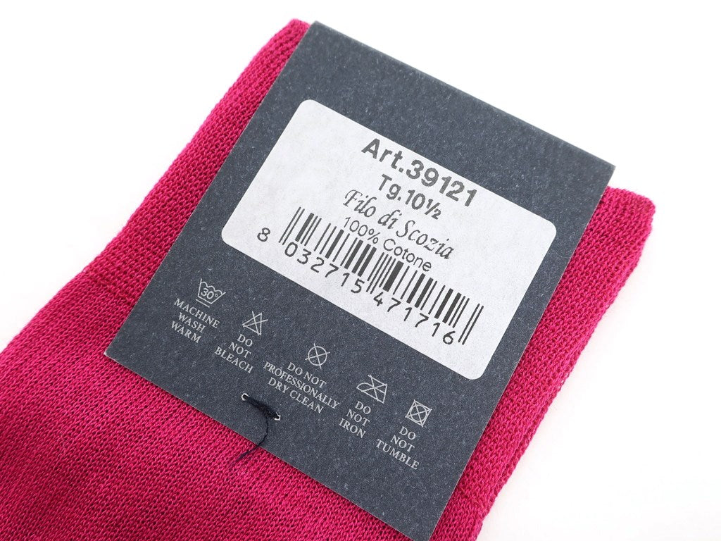 [New] TIE YOUR TIE Filo Scozia Cotton Color Socks Pink [Size 10 1/2] [PNK] [S/S/A/W] [Condition Rank N] [Men&