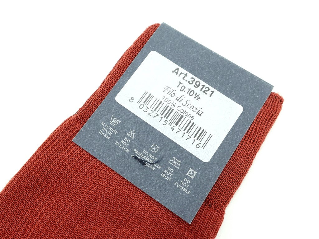 【新品】タイユアタイ TIE YOUR TIE Filo Scozia ホーズソックス テラコッタ【 10.5 】【 状態ランクN 】【 メンズ 】[EPD]