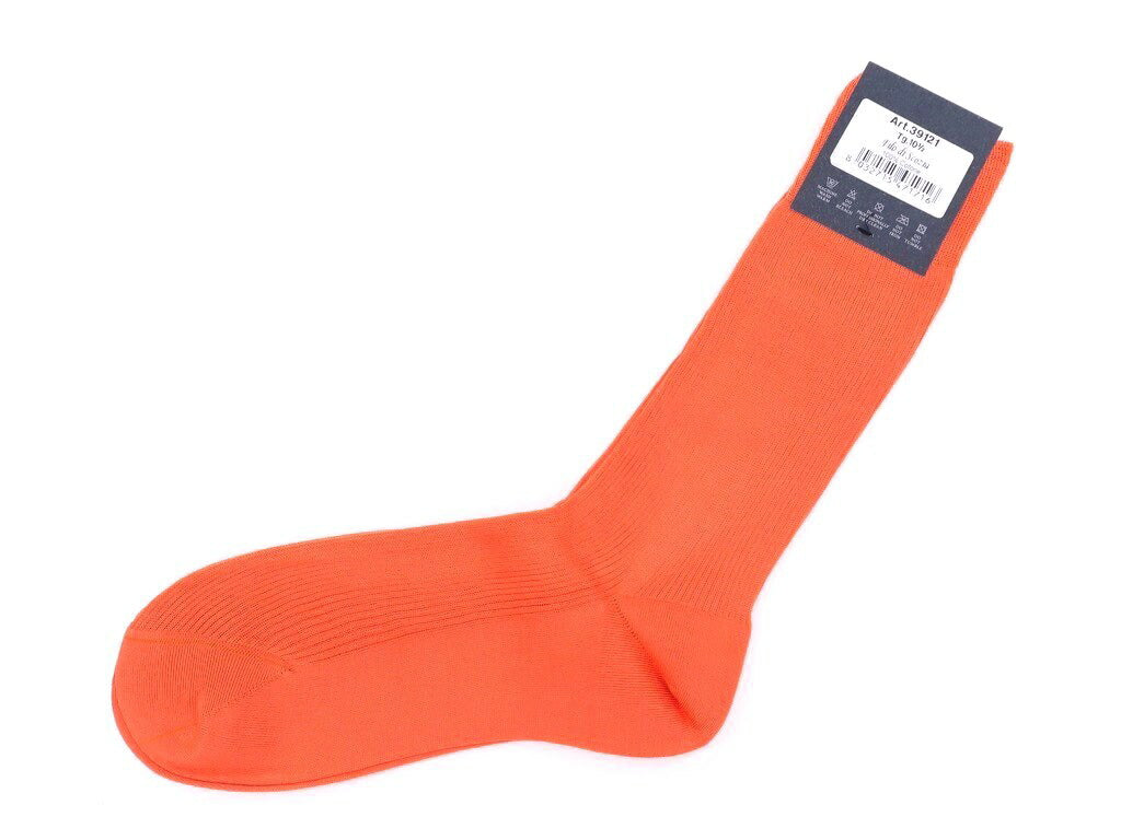 [New] TIE YOUR TIE Filo Scozia Cotton Color Socks Orange [Size 10 1/2] [ORG] [S/S/A/W] [Condition Rank N] [Men&