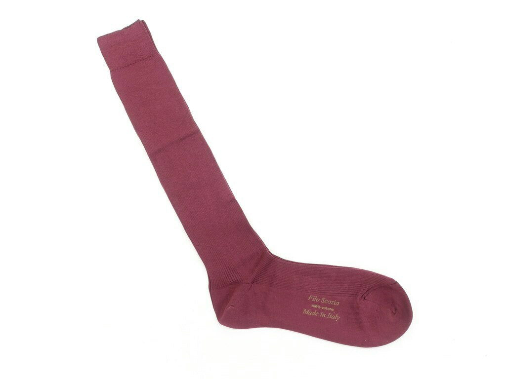 【新品】タイユアタイ TIE YOUR TIE Filo Scozia ホーズソックス ワインレッド【 10.5 】【 状態ランクN 】【 メンズ 】 [CPD]