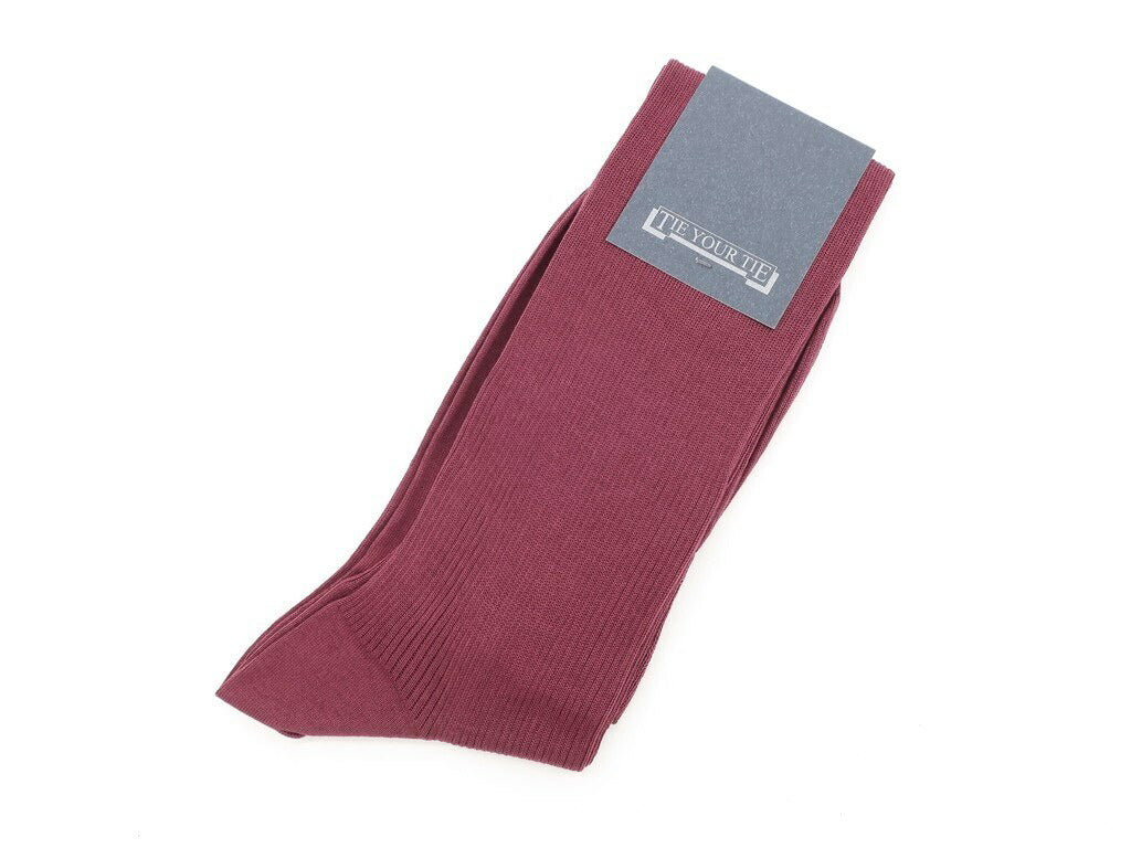 【新品】タイユアタイ TIE YOUR TIE Filo Scozia ホーズソックス ワインレッド【 10.5 】【 状態ランクN 】【 メンズ 】 [CPD]