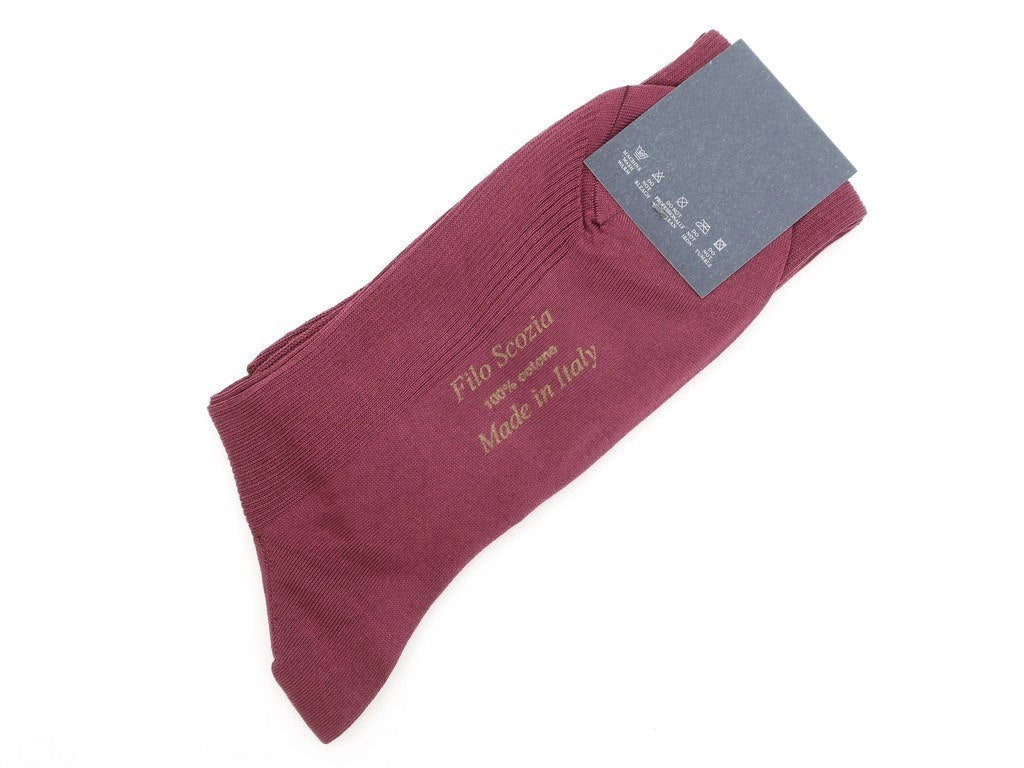【新品】タイユアタイ TIE YOUR TIE Filo Scozia ホーズソックス ワインレッド【 10.5 】【 状態ランクN 】【 メンズ 】 [CPD]