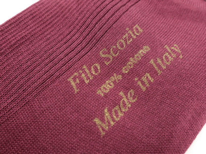 【新品】タイユアタイ TIE YOUR TIE Filo Scozia ホーズソックス ワインレッド【 10.5 】【 状態ランクN 】【 メンズ 】 [CPD]
