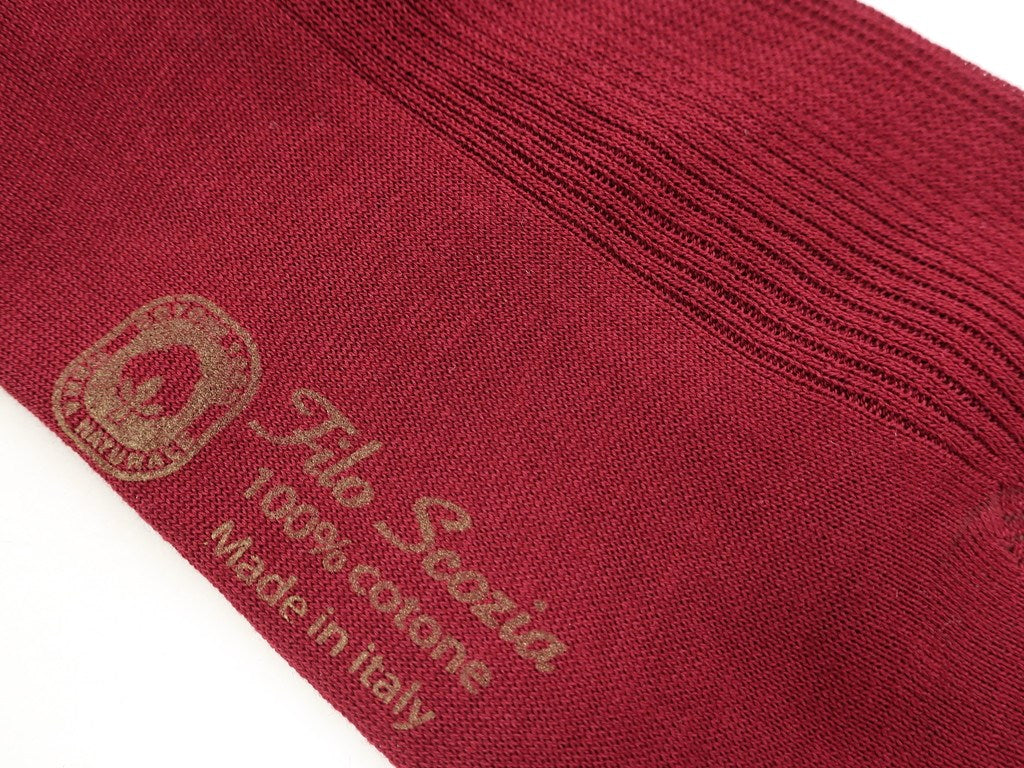 【新品】タイユアタイ TIE YOUR TIE Filo Scozia ホーズソックス マルーン【 10 】【 状態ランクN 】【 メンズ 】[EPD]