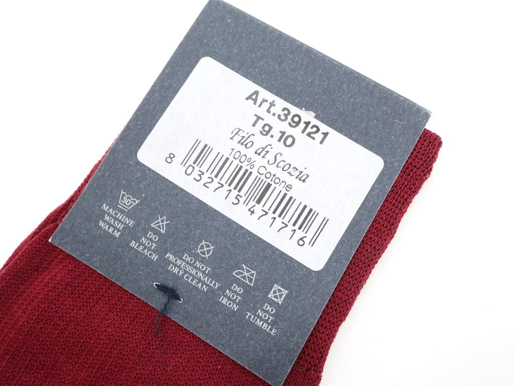 【新品】タイユアタイ TIE YOUR TIE Filo Scozia ホーズソックス マルーン【 10 】【 状態ランクN 】【 メンズ 】[EPD]