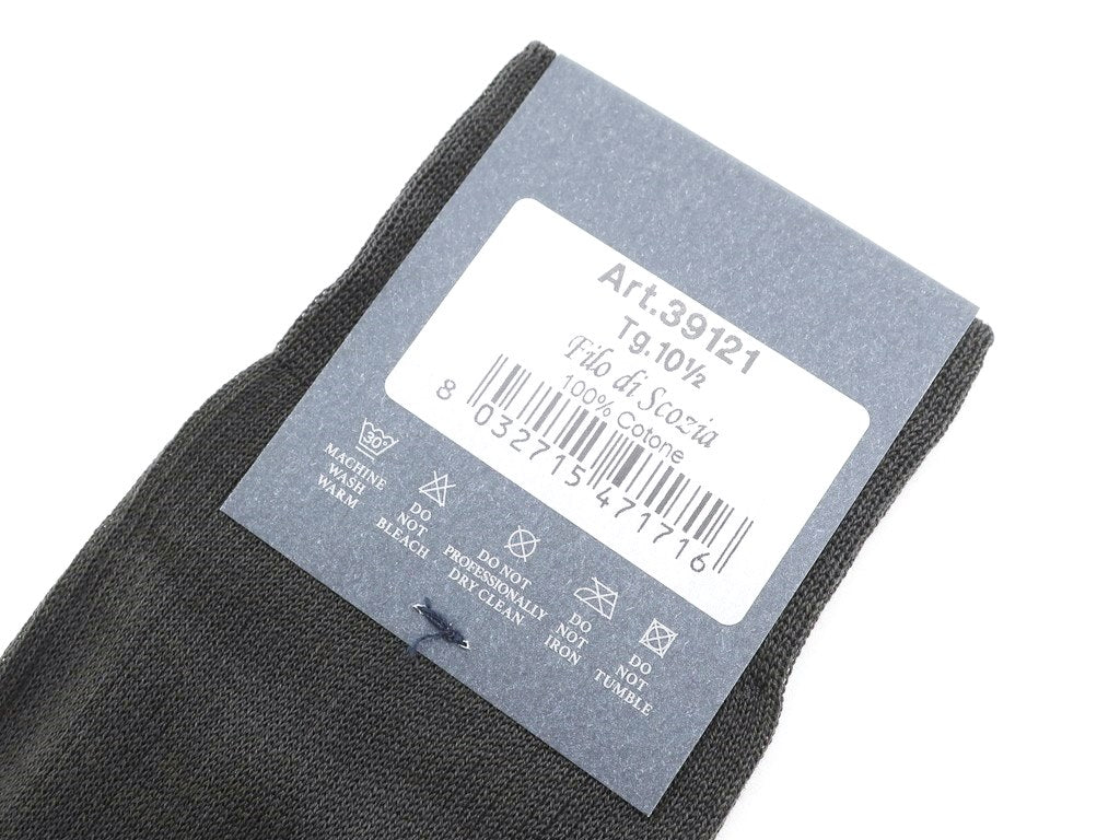 [New] TIE YOUR TIE Filo Scozia Cotton Business Socks Charcoal Gray [Size 10 1/2] [GRY] [S/S/A/W] [Condition Rank N] [Men&