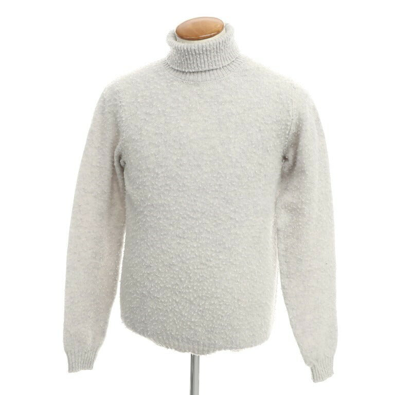 【新品】スカリオーネ SCAGLIONE ミドルゲージウール タートルネックニット ライトグレー【 L 】【 状態ランクN 】【 メンズ 】[CPD]