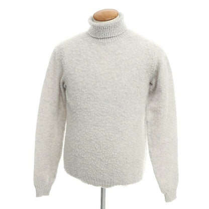 【新品】スカリオーネ SCAGLIONE ミドルゲージウール タートルネックニット ライトグレー【 L 】【 状態ランクN 】【 メンズ 】[CPD]