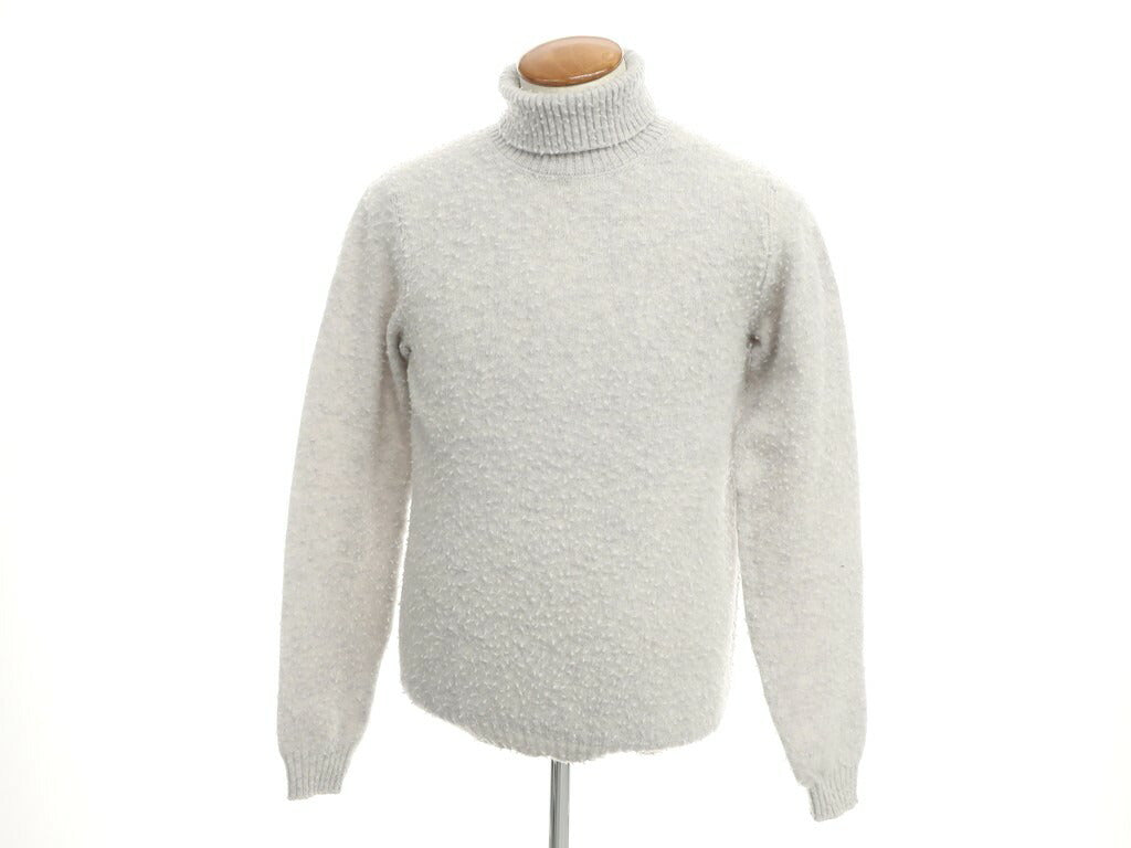 【新品】スカリオーネ SCAGLIONE ミドルゲージウール タートルネックニット ライトグレー【 L 】【 状態ランクN 】【 メンズ 】 [BPD]