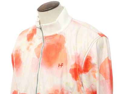 [New] Heel Creek Printed Polyester Jersey Zip-up Blouson White x Red [Size 52] [RED] [S/S] [Condition Rank N] [Men&