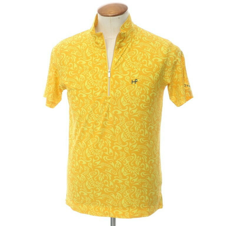 [New] Heel Creek short sleeve half zip cut and sew, yellow [Size 48] [YEL] [S/S] [Condition Rank N] [Men&