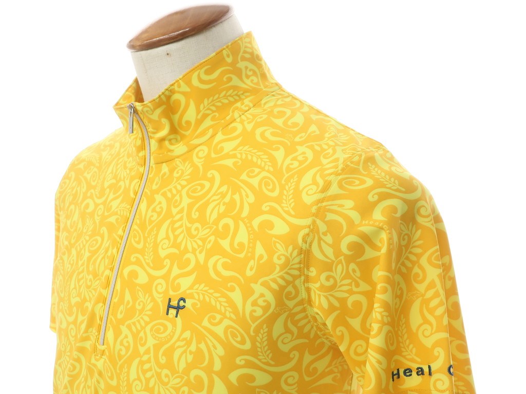 [New] Heel Creek short sleeve half zip cut and sew, yellow [Size 48] [YEL] [S/S] [Condition Rank N] [Men&