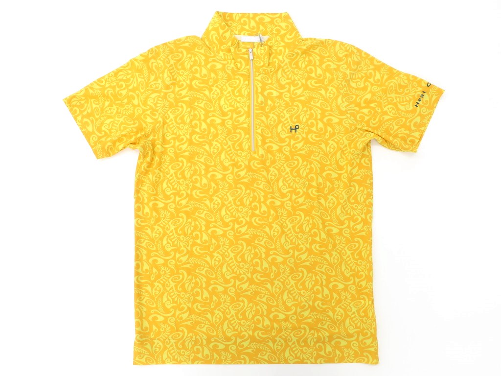 [New] Heel Creek short sleeve half zip cut and sew, yellow [Size 48] [YEL] [S/S] [Condition Rank N] [Men&