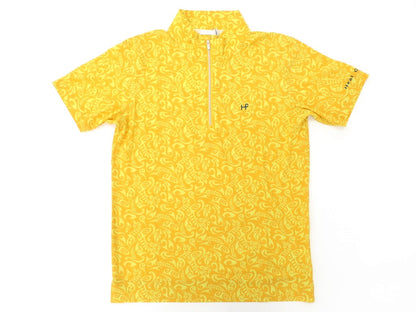 [New] Heel Creek short sleeve half zip cut and sew, yellow [Size 48] [YEL] [S/S] [Condition Rank N] [Men&