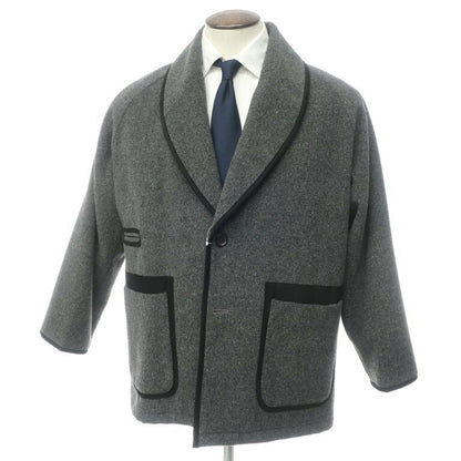 [Used] SON OF THE CHEESE wool shawl collar casual jacket, gray x black [Size L] [GRY] [A/W] [Condition Rank B] ​​[Men&