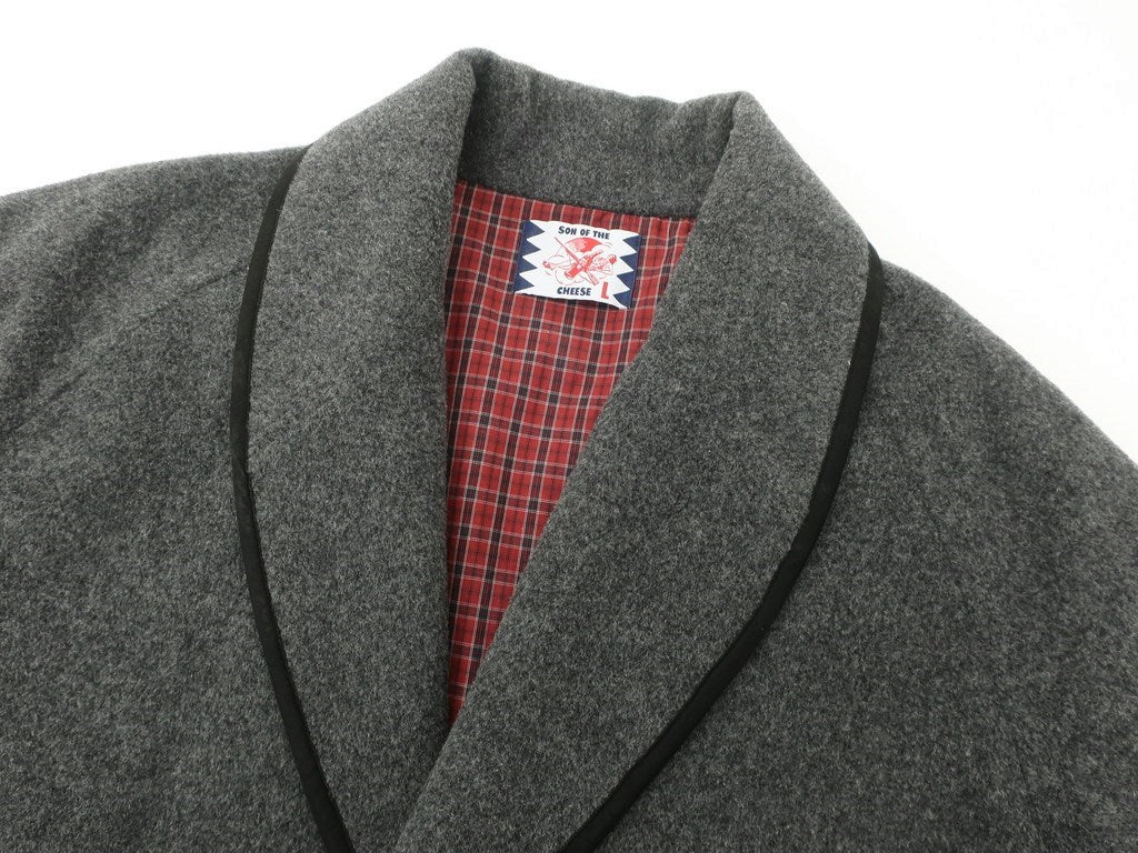 [Used] SON OF THE CHEESE wool shawl collar casual jacket, gray x black [Size L] [GRY] [A/W] [Condition Rank B] ​​[Men&