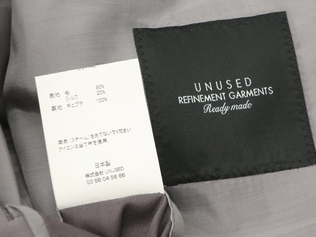 [Used] UNUSED wool silk two-button suit, grey [Size 2] [GRY] [S/S] [Condition Rank A] [Men&