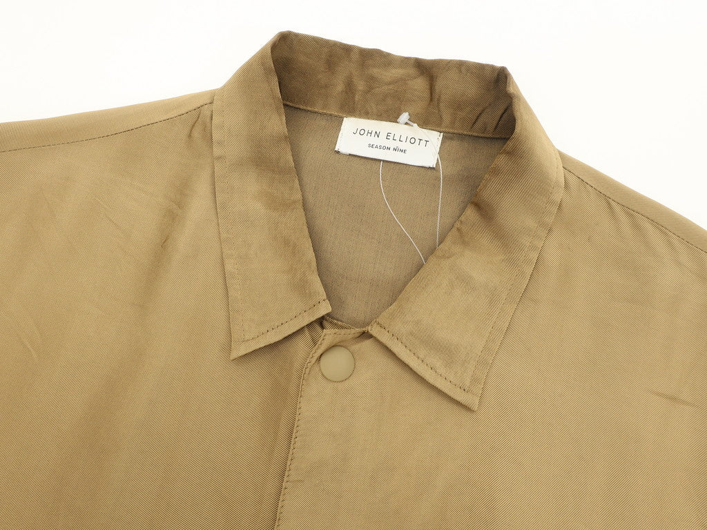 [Used] John Elliott Rayon Silk Casual Shirt Light Brown [Size 2] [BRW] [S/S] [Condition Rank C] [Men&