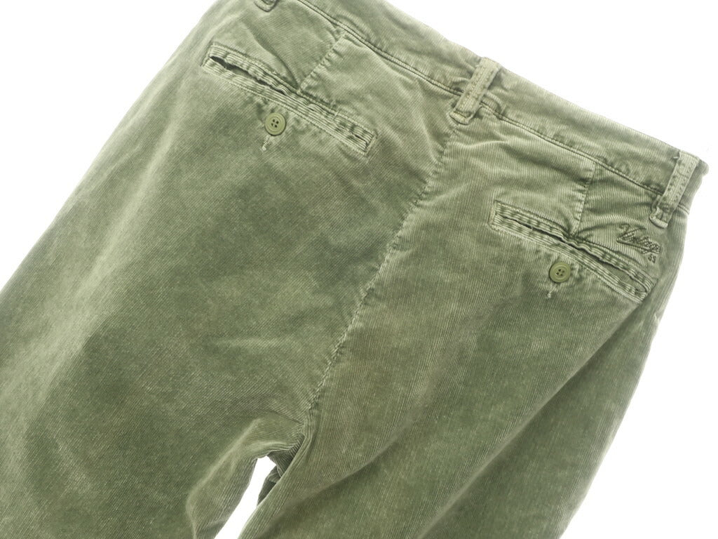 [Used] Vintage 55 Cotton Distressed Paint Corduroy Pants Green [Size 31] [GRN] [A/W] [Condition Rank C] [Men&