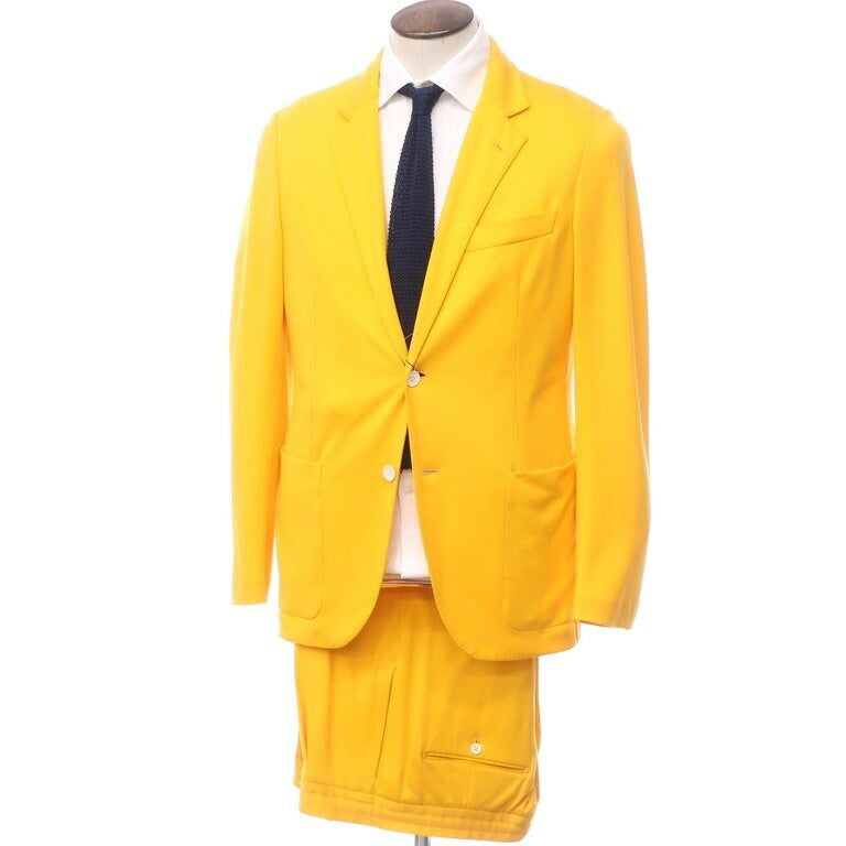 [New Outlet] Belvest Wool Jersey 2B Set-up Suit Yellow Orange [Size 50 Drop8] [ORG] [S/S] [Condition Rank N-] [Men&