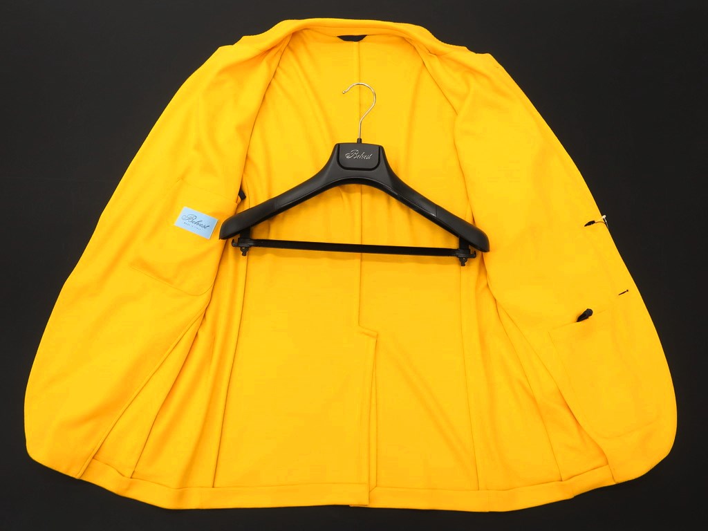 [New Outlet] Belvest Wool Jersey 2B Set-up Suit Yellow Orange [Size 50 Drop8] [ORG] [S/S] [Condition Rank N-] [Men&