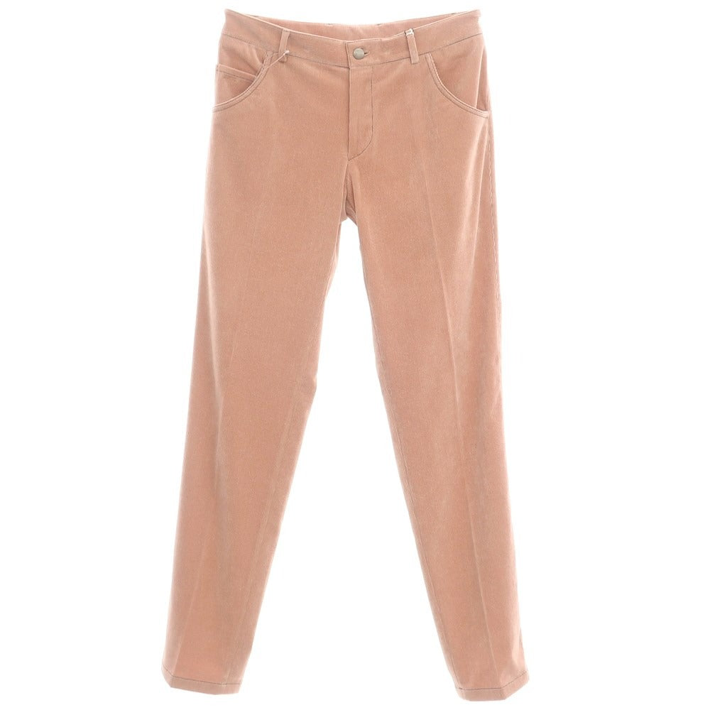 [New] Belvest Stretch Polyester Cotton Corduroy Pants Salmon Pink [Size 46] [PNK] [A/W] [Condition Rank N] [Men&