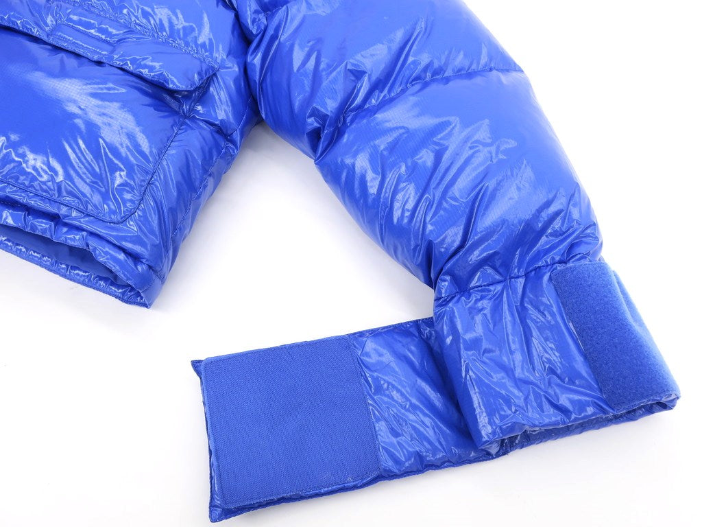 【中古】エンタイア スタジオ Entire Studios リップストップナイロン ダウンジャケット ブルー【 L 】【 状態ランクA 】【 メンズ 】[DPD]