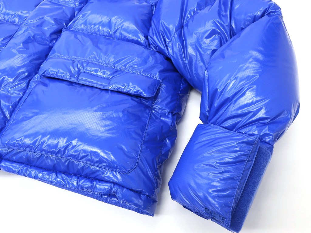 【中古】エンタイア スタジオ Entire Studios リップストップナイロン ダウンジャケット ブルー【 L 】【 状態ランクA 】【 メンズ 】[DPD]