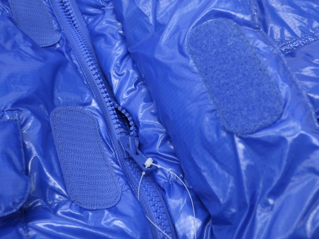 【中古】エンタイア スタジオ Entire Studios リップストップナイロン ダウンジャケット ブルー【 L 】【 状態ランクA 】【 メンズ 】[DPD]