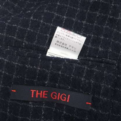 【中古】ザ ジジ THE GIGI ウール チェック 3Ｂ セットアップ スーツ ネイビーxグレー【サイズ42】【NVY】【A/W】【状態ランクC】【メンズ】【778972】