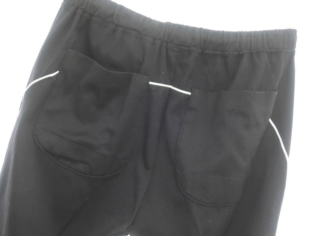 [Used] Bukht Wool Side Line Easy Pants Black [Size 2 (M)] [BLK] [A/W] [Condition Rank B] ​​[Men&