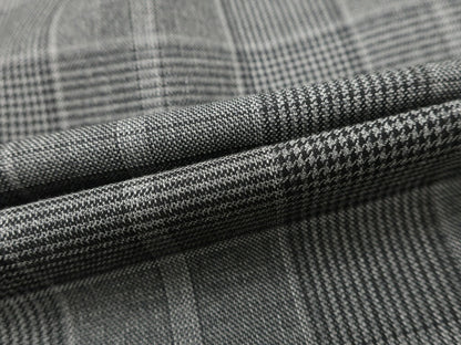 [New] ISAIA SANITA Wool Check Double-breasted Suit Dark Grey [Size 50] [GRY] [S/S] [Condition Rank N] [Men&